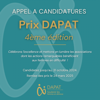 Actions en faveur des femmes en détresse - Prix DAPAT 4ème édition