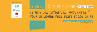 PIEED - Prix des initiatives innovantes pour un monde plus juste et solidaire.